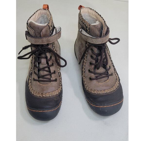 J-41 Jeep Adventure Womens 6 M “Stream” Ankle Brown Snow Boots Faux Fur Casual - Picture 2 of 11